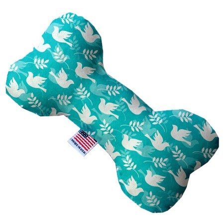 Mirage Pet Products Hope & Peace Canvas Bone Dog Toy 8 in. 1321-CTYBN8
